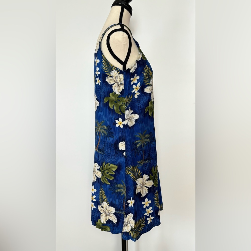 Bishop Street Tropical Hawaii‎ Print Rayon Tank Dress Small - Picture 3 of 5